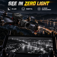 Kamera FPV Caddx Infra 1500TVL Zero Lux Night Vision Hitam Putih Lensa 2.8mm PAL CVBS MIPI CSI 5V-20V untuk Drone DIY