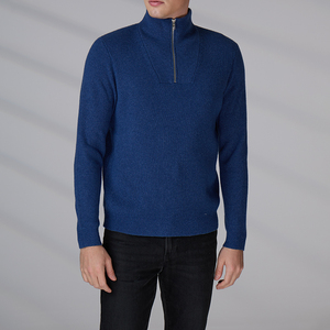 Pull en maille à col montant pour homme, en laine mérinos, à manches longues, idéal pour l'hiver, vente en gros - Product Image 5