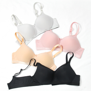 Chất lượng hàng đầu Ladies Big ngực đẹp hỗn hợp màu sắc tinh khiết dây miễn phí liền mạch áo ngực - Product Image 4