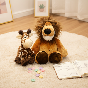 Venta al por mayor <span class=keywords><strong>de</strong></span> muñecos <span class=keywords><strong>de</strong></span> <span class=keywords><strong>peluche</strong></span> <span class=keywords><strong>de</strong></span> animales del bosque simulados Kawaii, león, tigre, chimpancé, juguete <span class=keywords><strong>de</strong></span> algodón PP, edredón bordado para niños - Product Image 3