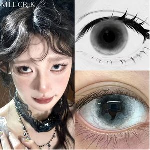 Lentes de <span class=keywords><strong>Contacto</strong></span> de Color Negro para Cosplay de Halloween Haipurecon, Alta Calidad, Suaves, Efecto Ojos Grandes de 14.5mm, Material HEMA, 40% de Contenido de Agua, Maquillaje - Product Image 5