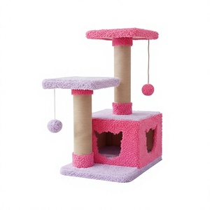 High-quality Premium Amistar Nastenka 3-<b>Level</b> 75cm Eco-Friendly Cat Tree for Cats and Kittens of All Ages and Sizes - Product Image 1