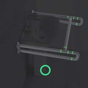 Stainless Steel <b>Grab</b> <b>Bars</b> Wall Mounted Anti Slip 600 Jin Load Capacity For Elderly And Disabled Bathrooms - Product Image 3
