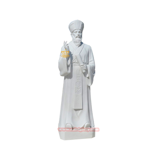 Vente en gros de statue religieuse catholique Design Stone Art Sculpture of St Francis <span class=keywords><strong>Xavier</strong></span> Marble Church Decor - Product Image 6