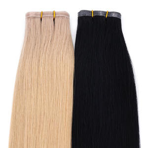 Extensions de cheveux humains russes Offre Spéciale trame sans couture droite naturelle Double noyade trame plate cuticule intacte provenance néo-zélandaise - Product Image 2