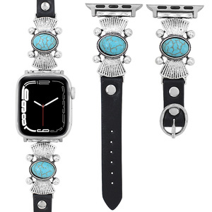 Correa de cuero con cierre metálico turquesa Upro para Apple Watch, compatible con Ultra 3/2, 49mm, 11, 10, 9, 8, 7. Correa vintage para reloj inteligente. - Product Image 6