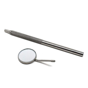 Miroir buccal dentaire de qualité médicale supérieure, surface avant rhodiée, outil manuel en acier inoxydable, certifié CE, ergonomique - Product Image 4