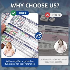 Loupe <span class=keywords><strong>de</strong></span> lecture transparente en acrylique pour Mahjong avec ligne <span class=keywords><strong>de</strong></span> guidage et outil <span class=keywords><strong>de</strong></span> positionnement pour cartes <span class=keywords><strong>de</strong></span> règles <span class=keywords><strong>de</strong></span> Mahjong - Product Image 4