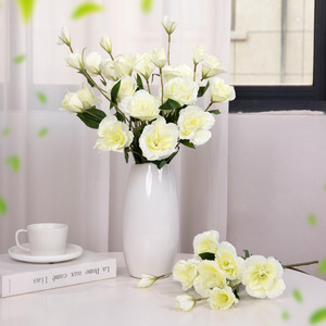 Timo Artificial Lisianthus <b>Flowers</b> Silk <b>Flower</b> Arrangement For Home Decor Living Room Table Decoration - Product Image 2