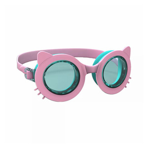 Children Swimming Goggles Cat Shape Pink Anti Fog Adjustable High Definition Waterproof Eye Protection Glasses - Product Image 1