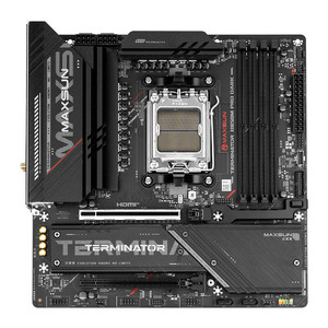 Placa Base MAXSUN TERMINATOR B850M PRO DARK WIFI AM5 12+2+1 Fases <span class=keywords><strong>Dr</strong></span>.Mos 3 X M.2 Liberación Rápida GPU DDR5 MATX PCIe 5.0 - Product Image 1