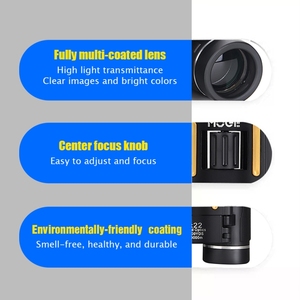 Telescopio professionale 200x22 binocolo impermeabile ad alta potenza ingrandimento per caccia all'aperto binocolo ottico visione notturna - Product Image 5