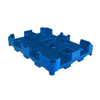 Palette Euro en plastique HDPE robuste et durable pour le transport en entrepôt de bouteilles d'eau de 5 gallons