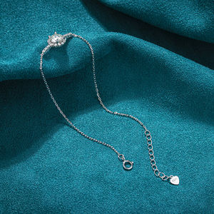 Elegant Lab-grown Diamond White Luxury <b>Chain</b> & Link <b>Bracelet</b> with 20 Stones S925 <b>Silver</b> Fashion Charm - Product Image 3