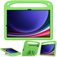 Casing Tablet busa EVA tahan guncangan untuk Samsung Galaxy Tab S9 Plus 12.4 "X810/S8 Plus penutup Kickstand pegangan Bumper kasar untuk anak-anak