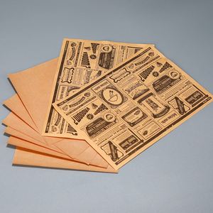 15*20cm Private Customized <b>Wrapping</b> Dry Deli Dry Waxed <b>Papers</b> Sheets Thickened <b>Brown</b> Sandwich <b>Paper</b> for Food Basket 60gsm - Product Image 5