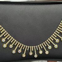 Cadena de diamantes de imitación AB de 10 yardas con forma de corazón y cascabel, cadena de diamantes de imitación de fantasía para coser en vestidos, joyería DIY, venta al por mayor, brillo.