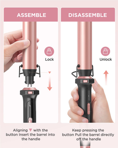 Wide <b>Curling</b> Barrel Hair <b>Curling</b> Tong Ceramic Curler Set Kit Iron <b>Curling</b> Iron 5 in 1 Hair Curler - Product Image 5