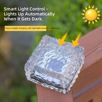 Lampes solaires LED RGB en forme de brique pour aménagement paysager et terrasse, étanches IP65, garantie 1 an