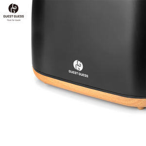 Tostadora eléctrica de 2 rebanadas de acero inoxidable de alta calidad 2023, cubierta de grano de madera personalizada <span class=keywords><strong>para</strong></span> uso doméstico en Hotel, favorito de los huéspedes - Product Image 2