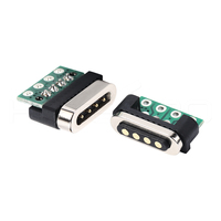 Connecteur magnétique bidirectionnel HYTEPRO M417P F à montage sur circuit imprimé, partie de connexion magnétique mâle-femelle pour alimentation