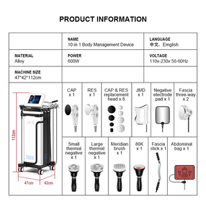 Appareil de gestion corporelle 10-en-1 de haute qualité 2026, 600W, technologie de vide professionnelle portable, machine de raffermissement cutané pour salon - Product Image 2