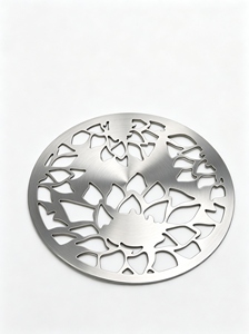 Marcapáginas de Metal Hueco con Diseño de Loto, Grabado con Láser en Acero Inoxidable, Recuerdo con Flor para Regalo y Colección - Product Image 3