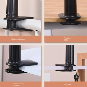 Support universel pour téléphone portable intelligent, réglable et rotatif, pour chevet et bureau, idéal pour les diffusions en direct et les selfies - Product Image 4