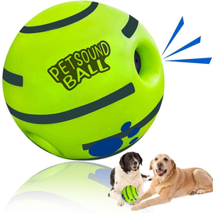 Manufacturer Wholesale In-stock Vinyl Pet <b>Ball</b> cat <b>Dog</b> Animal Toy Chewable Sound <b>Ball</b> Battery-free Squeaky <b>Ball</b> - Product Image 1