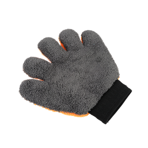 Dubbelzijdige Berenpoot Pluche Autowashandschoenen Duurzaam Moeilijk Te Kwetsen Verfdoekje Verdikte Koraalfleece Handdoek Voor Reiniging - Product Image 6