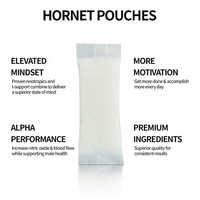 Pochettes énergétiques certifiées Halal avec poudre de caféine et de L-théanine pour le soutien au travail et aux études