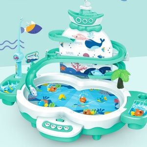 Juego de Pesca Eléctrico de Plástico para Niños, Pista Multifuncional con Levitación Magnética, Música, Rompecabezas, Batería, Interactivo para Padres - Product Image 4