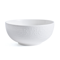 Bols en porcelaine pour la maison, bols créatifs pour riz, soupe, nouilles, salades, style nordique, embossés, vaisselle pour hôtel et restaurant, vente en gros