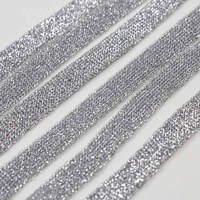 1CM- 2.5 CM Or Argent Lurex Bande élastique pour vêtement Bande élastique personnalisée