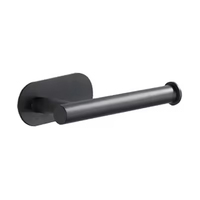 Ensemble de barres porte-serviettes autocollantes en acier inoxydable de qualité supérieure, kit d'accessoires de salle de bain sans perçage, noir mat, pour la maison