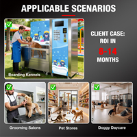 Machine à laver pour animaux de compagnie avec logo personnalisé, machine à laver pour animaux de compagnie en libre-service 24h/24, qualité d'exportation pour les animaleries, populaire en Europe
