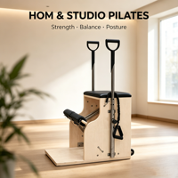 Ensemble de Pilates en bois d'érable MJD, 5 pièces, équipement de Pilates de qualité commerciale, adapté aux exercices de renforcement du tronc
