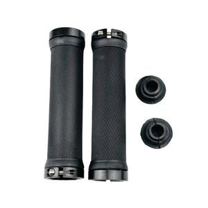 Puños para Manillar de Bicicleta de 22.2mm, de Goma Negra, Antideslizantes, con Bloqueo en las Extremidades, para Bicicleta de Montaña - Product Image 2