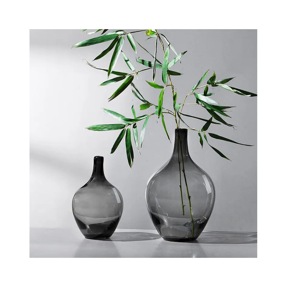 Vaso di vetro ventre vaso di candela giapponese campane Ma ubriaco vaso di metallo per fiori di ricambio di lusso nordico di lusso