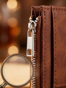 Tarjetero y Porta Identificaciones de PU, Diseño Vintage Ultrafino, Almacenamiento Portátil con Cierre para Pasaportes y Tarjetas de Crédito - Product Image 4