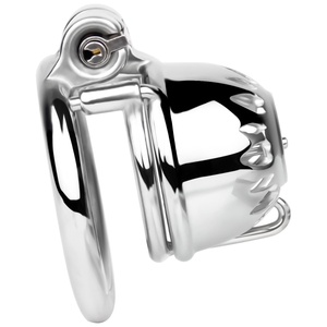 Nuevo Diseño Jaula de Castidad de Acero Inoxidable Dispositivo de Castidad Masculino Anillo para Pene Jaula para Pene Juguetes Sexuales para Adultos - Product Image 6