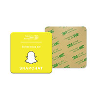 Panneau carré personnalisé en PVC 100*100mm, étanche, avec puce NFC, menu de table NFC pour restaurants