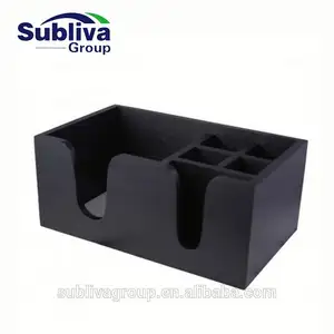 Wooden Classic Bar Caddy - Black Wood