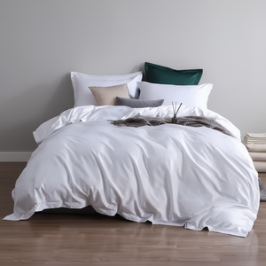 Juego de Ropa de <span class=keywords><strong>Cama</strong></span> de Lujo 100% Seda de Morera, Tamaño Personalizado, Sábanas, Funda de Edredón y Fundas de Almohada - Product Image 1