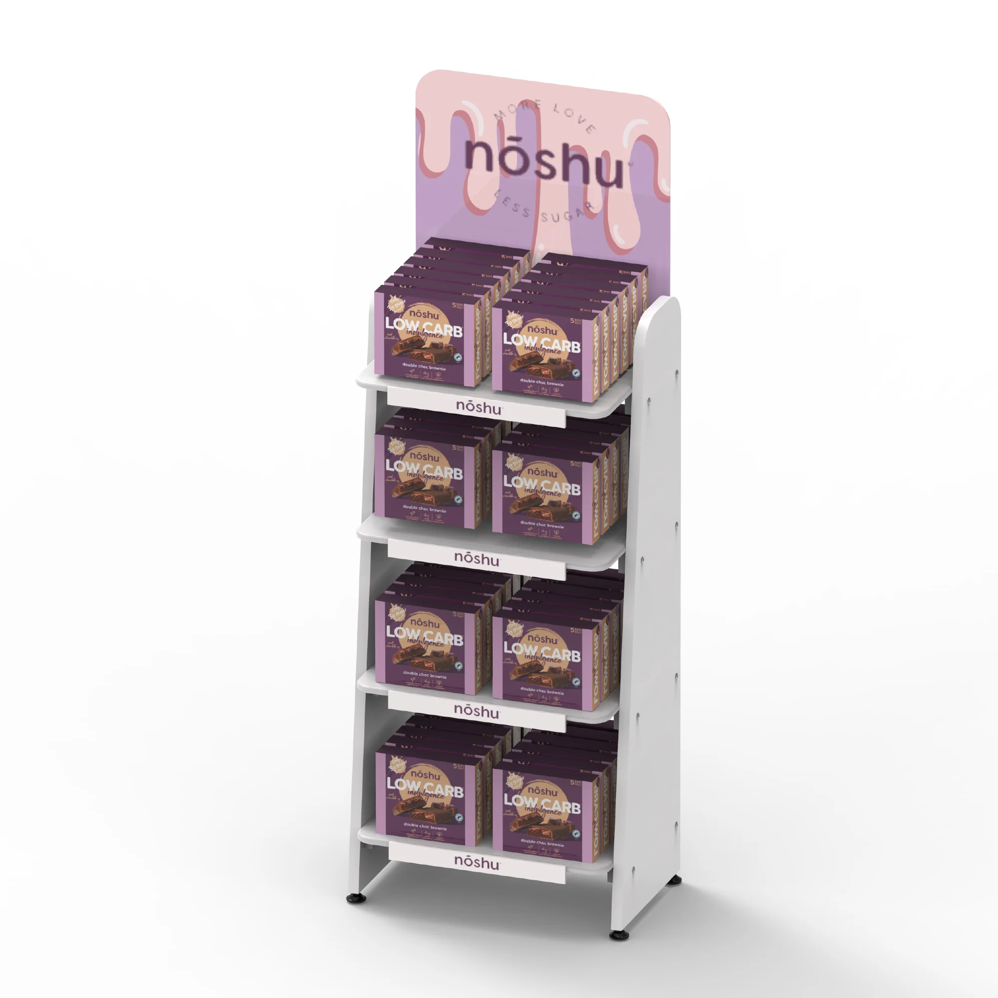 Customizable Store Wood Display Rack for Displaying Beer Laminated Shelves — view 4