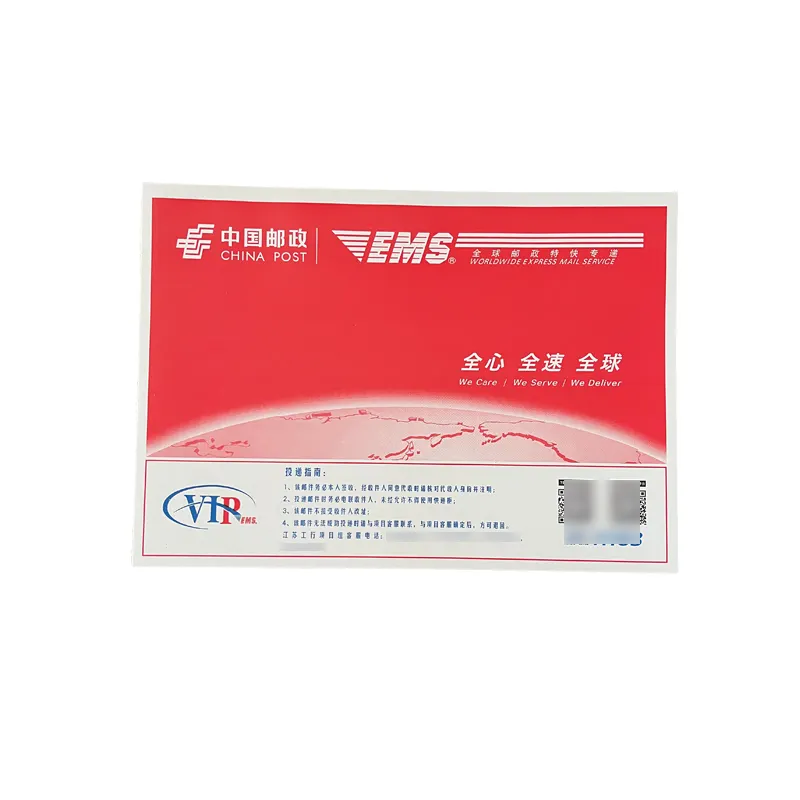 Made in China Express-Verpackung Dokumentenumschlag Tasche Rechnung Vertrag Dokument Tasche biologisch abbaubare Verpackung