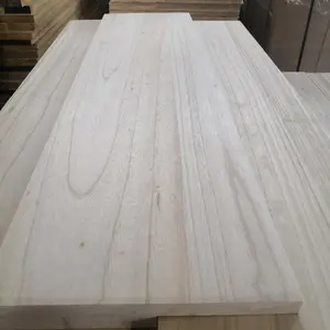 paulownia wood E0 glue manufacturer solid wood sheet paulownia wood boards for door