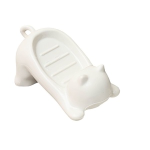 Caja de jabón de plástico de gato de dibujos animados, caja de jabón de baño, estante de almacenamiento, soporte para jabonera de drenaje de baño - Product Image 4
