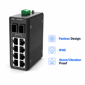 Switch de Red Gigabit Ethernet de Grado Industrial Hosecom, Fuerte Protección Contra Interferencias, Reconocimiento Automático Inteligente MDI/MDIX, Switch PoE - Product Image 5
