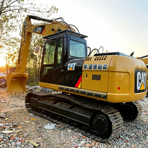 CAT 320D Excavator Used Heavy Duty Construction Equipment Yellow <b>Black</b> Color Track Type - Product Image 1